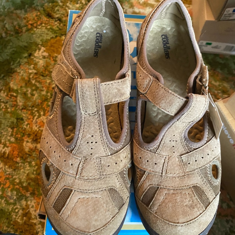 Tan sandals